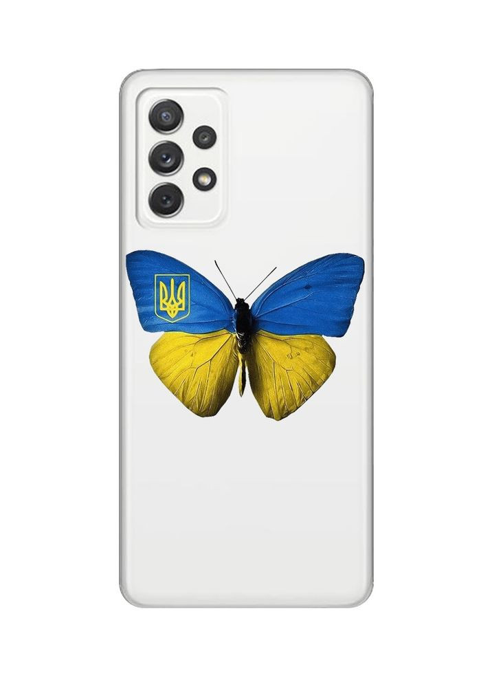 Прозорий чохол на Samsung Galaxy A72/A725:: Метелик Україна (принт 255) Creative (360698059)