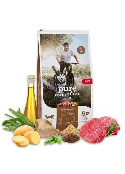 Ps fresh meat Rind&Kartoffel корм для дорослих спортивних собак зі свіжим м'ясом яловичини та картоплею Mera (372159027)