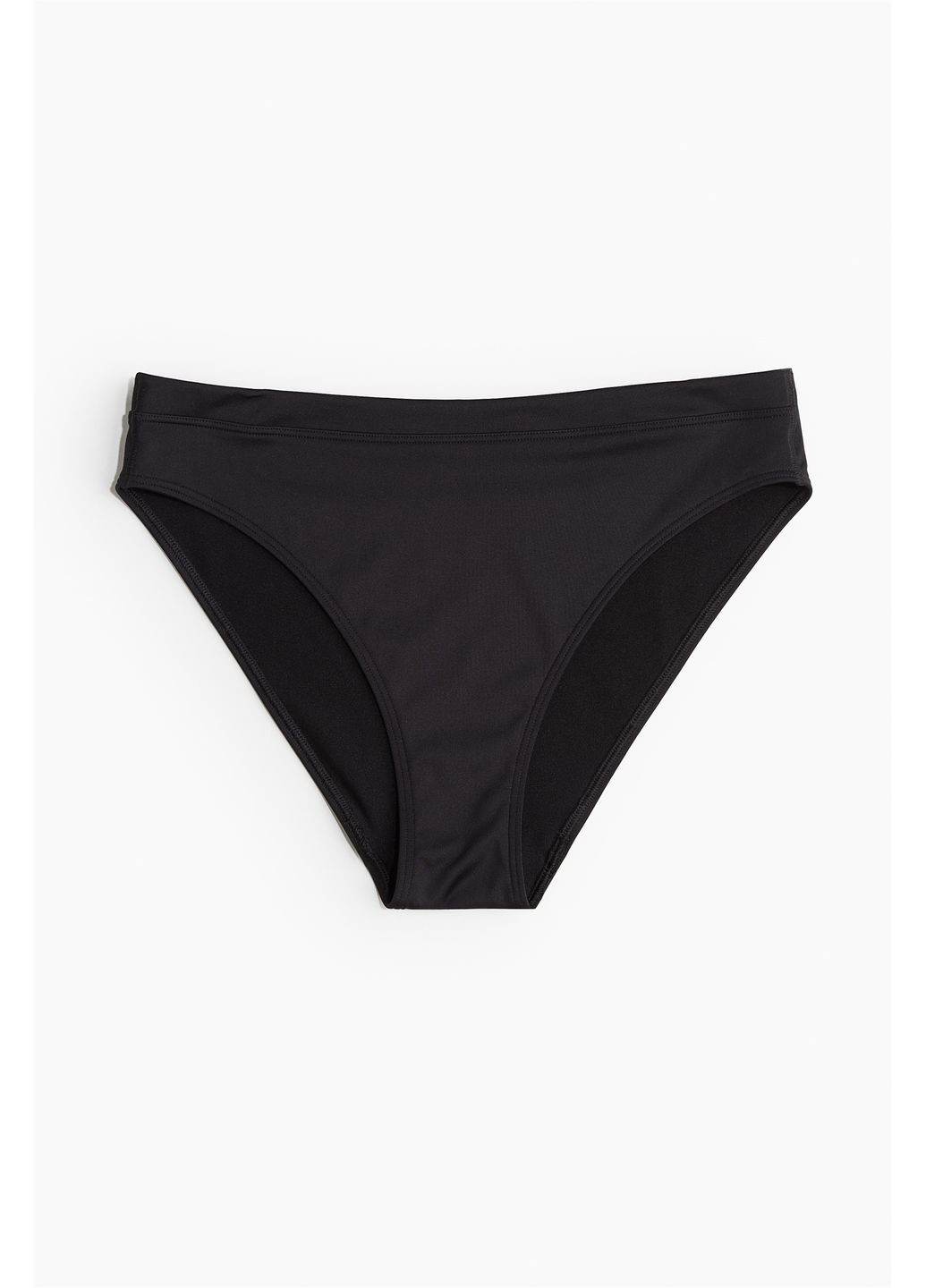 Черные спортивные купальные трусики-плавки однотонные H&M