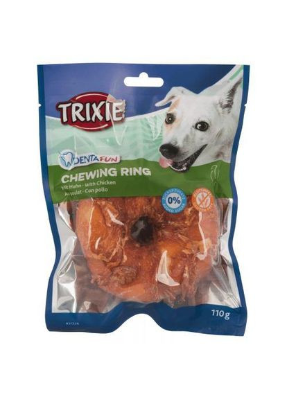 Лакомство Denta Fun для собак Кольцо для чистки зубов с курицей 10 см 110 г (*) Trixie (322590135)