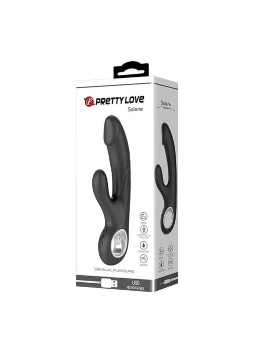 Вибратор SELENE, USB, BLACK, 7 function Pretty Love (383120230)