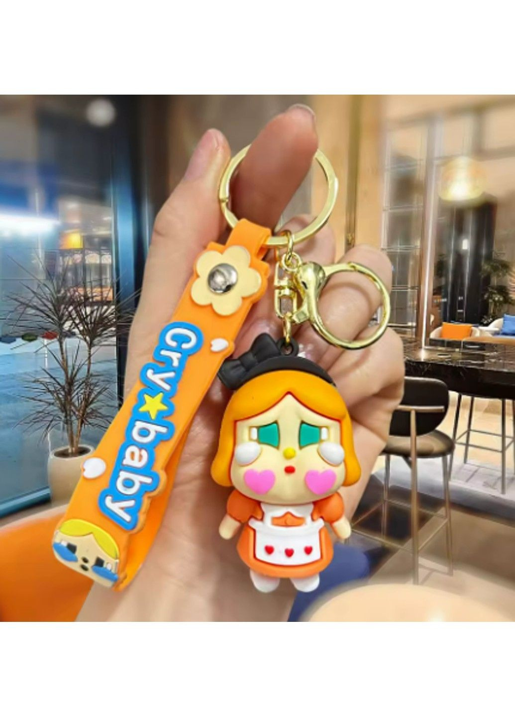 Силіконовий брелок для ключів підвіска на сумку рюкзак Плакса Cry baby No Brand (336950722)