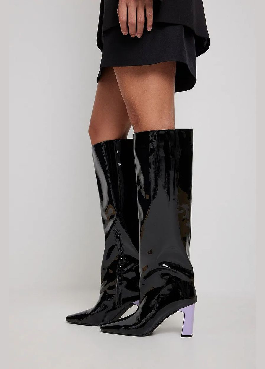 сапоги,черный, NA-KD