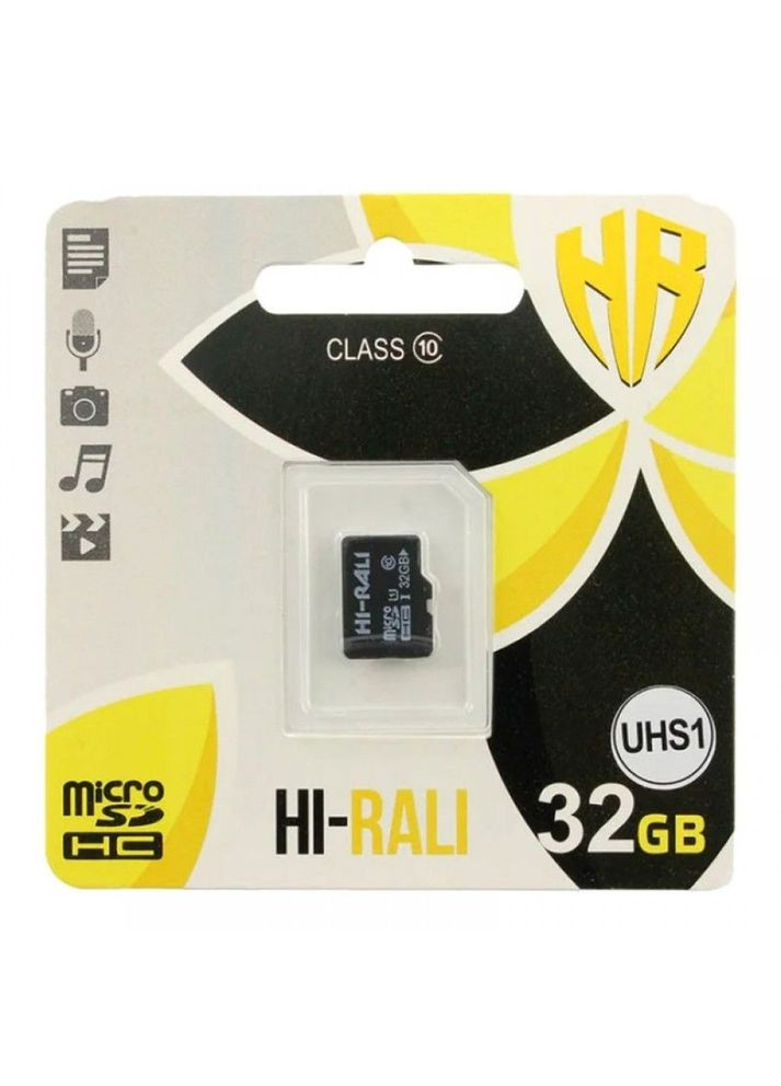 Карта памяти Micro SDHC 32gb UHS-1 10 Class Hi-Rali (340131395)