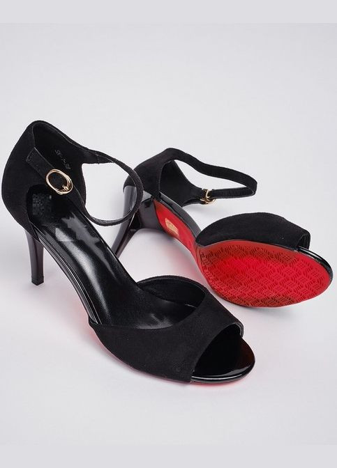 Жіночі замшеві босоніжки Hongquan на шпильці (316323448)