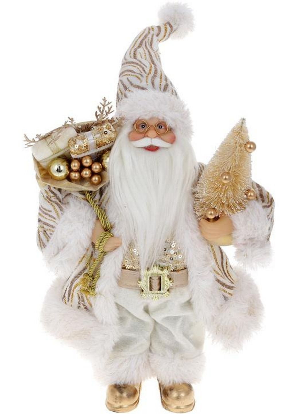 Новогодняя фигура "Санта Клаус с Елкой", с пайетками BonaDi (279324777)