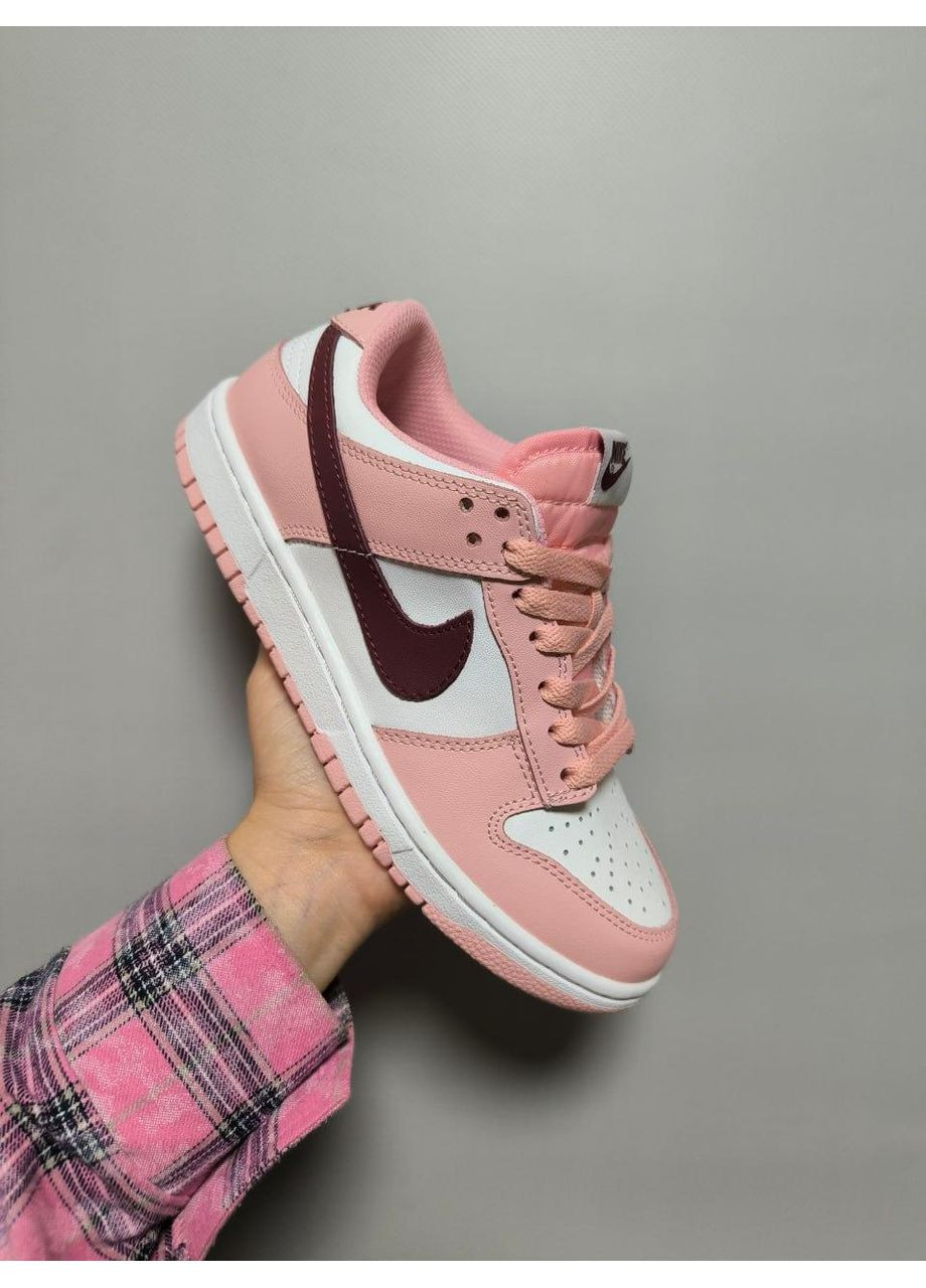 Рожеві Осінні кросівки чоловічі nike sb dunk low pink rose найк сб данк No Brand