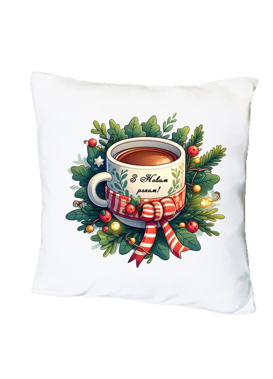 Подушка с печатью "С Новым годом!" №1 (31555) Destroyer (362506363)