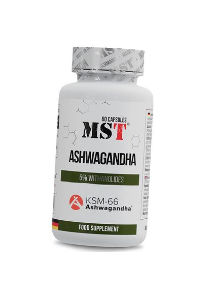 Ашваганда, Ashwagandha KSM-66, 60капс (71288009) MST (332812041)