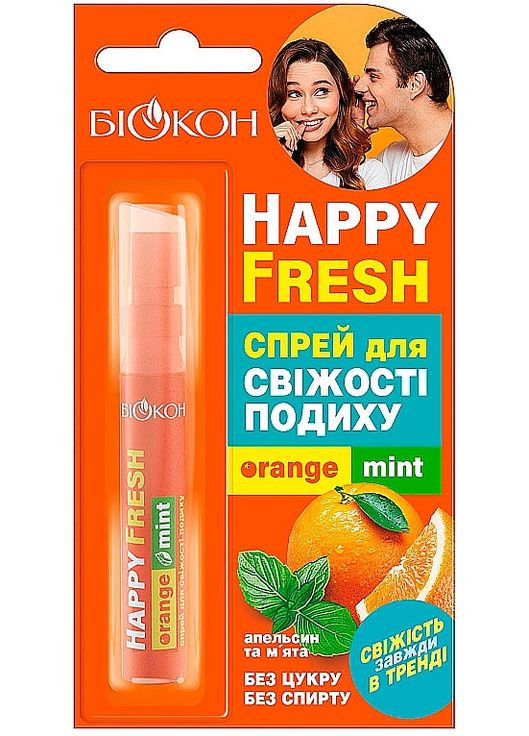Спрей для свежести дыхания "Апельсин и мята" - 10ml (2-897779) Биокон (369792005)