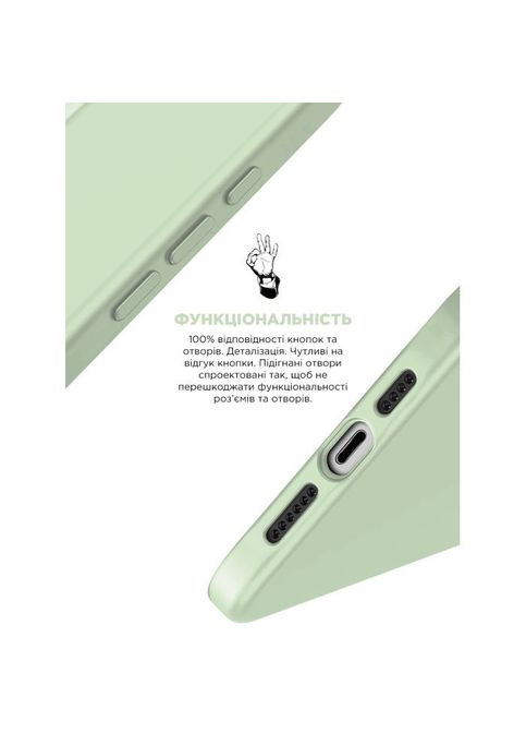 Чехол для мобильного телефона (ARM77006) ArmorStandart ICON2 MagSafe Apple iPhone 15 Pro Soft Mint (326594192)