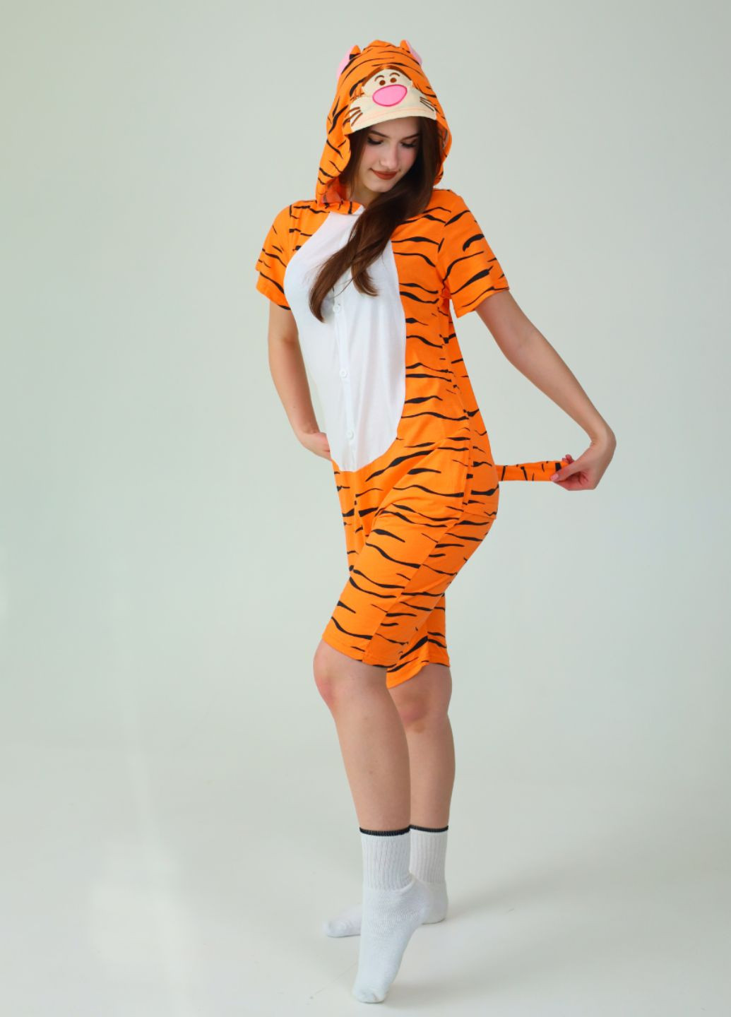 Женский летний кигуруми Тигр с капюшоном и хвостом (4004) My Kigu (339623808)