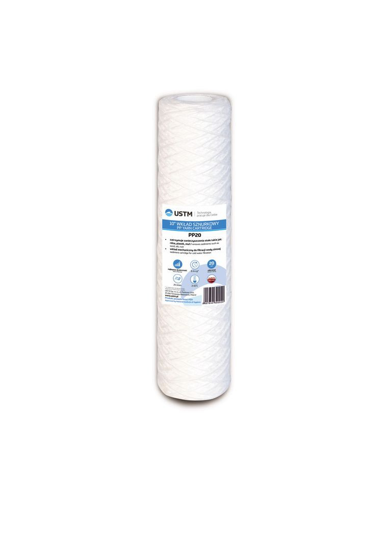 Картридж із поліпропіленової нитки PP 2,5"x10" 20 мкм USTM (316089012)