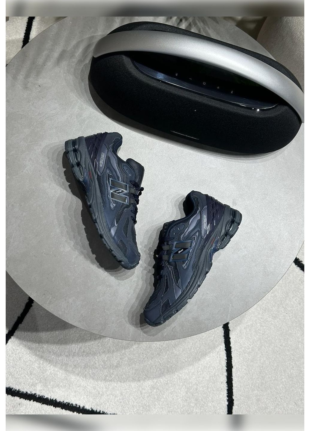 Темно-синие демисезонные кроссовки мужские new balance blue reflective No Brand 1906D