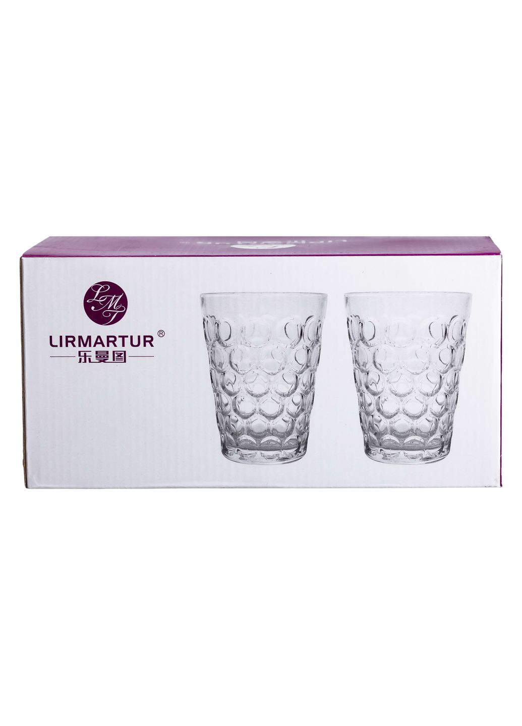 Набор стаканов из толстого стекла Drops 6 штук по 400 мл Yiwu (323210950)