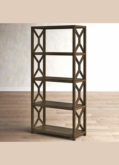 Стеллаж кухонный из дерева Латимер сепия (СТА-025908) No Brand (327869937)