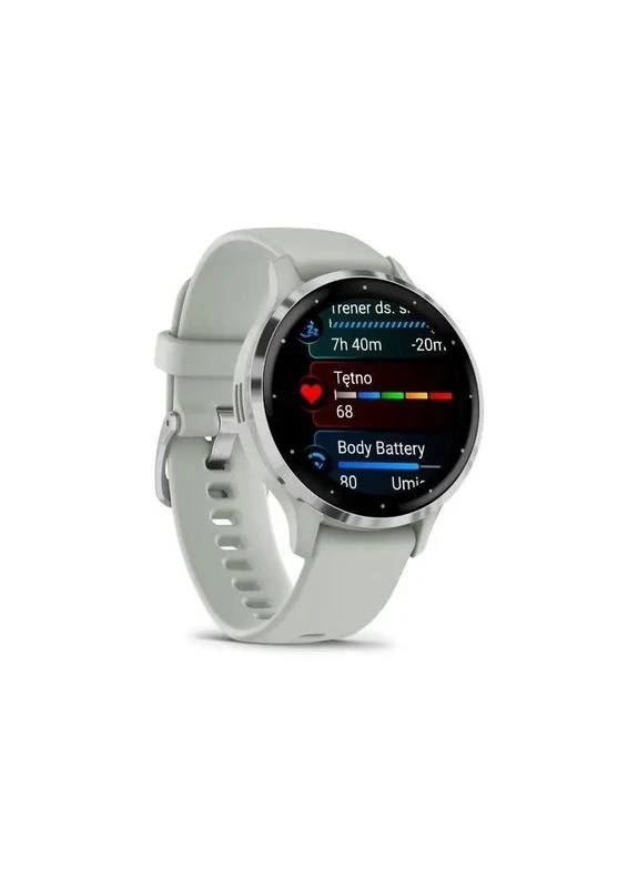 Смарт-часы Venu 3S Silver Stainless Steel Bezel with Sage Gray Case and Silicone Band (010-02785-01/51) Garmin (338628447)