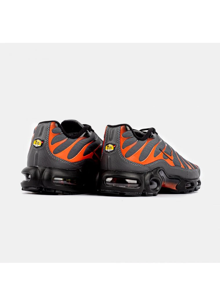 Чорні літні кросівки nike tn air max plus black orange найк тн аір макс плюс No Brand
