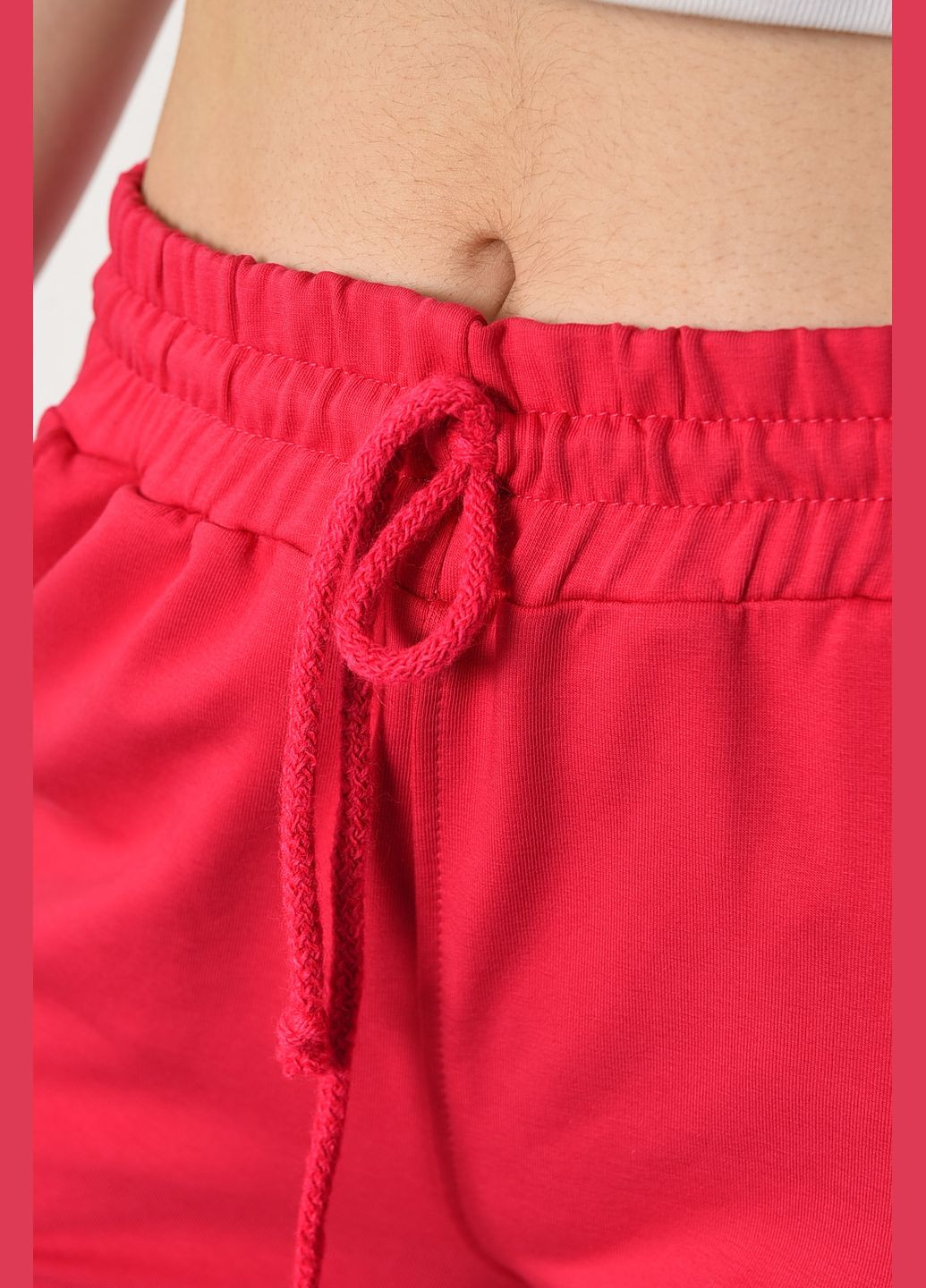 Спортивные штаны женские малинового цвета Let's Shop (295638857)
