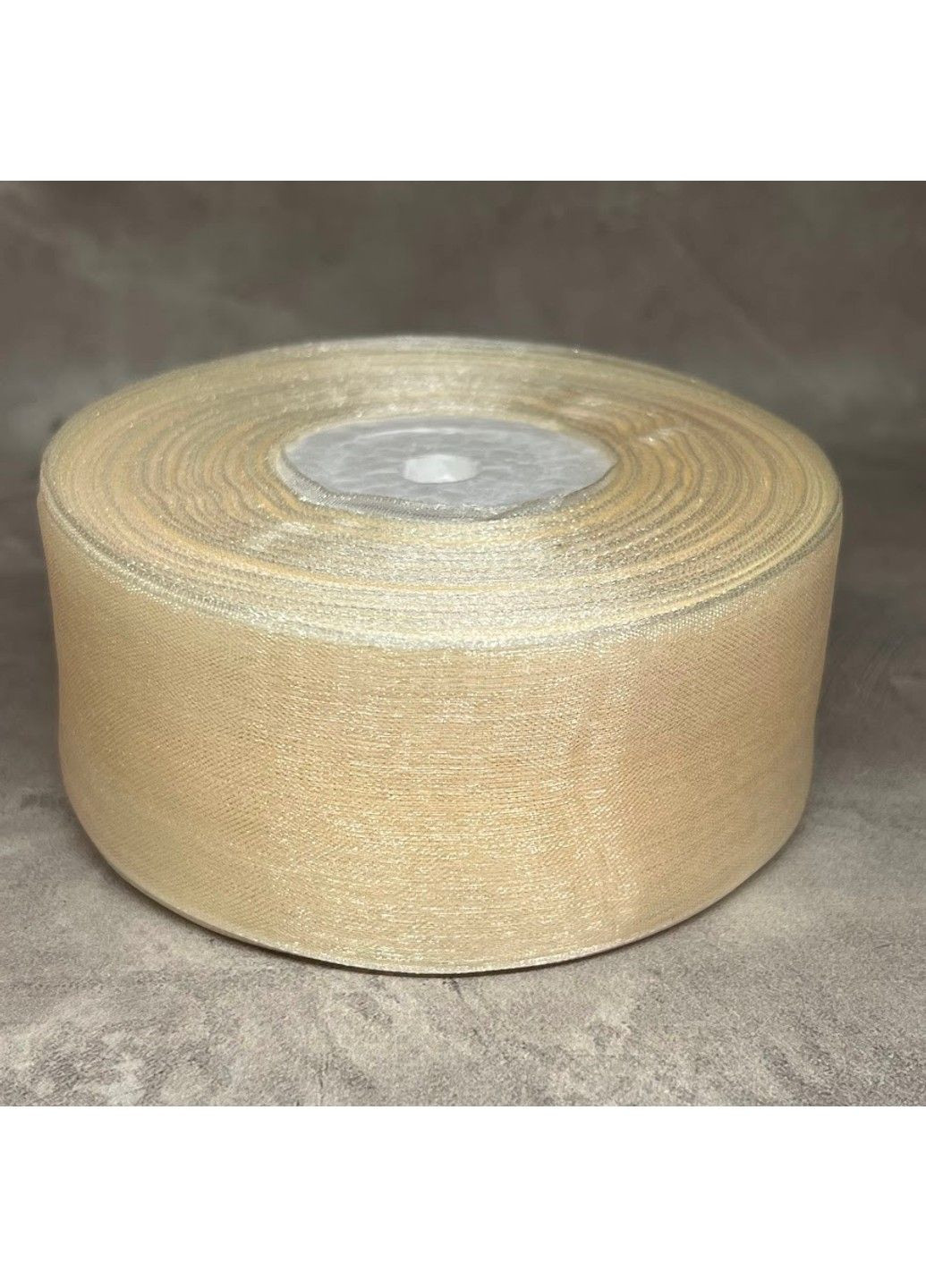 Органза (лента) 4 см, цвет-молочный, арт 013985, 1 метр No Brand (358931083)