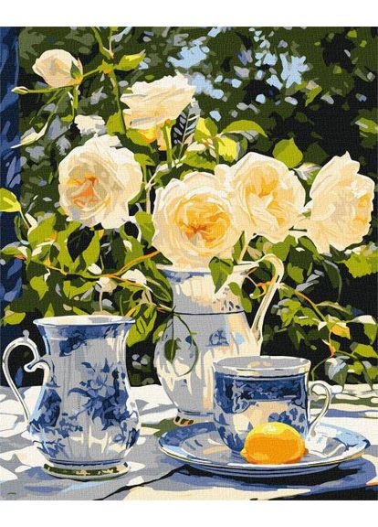 Картина по номерам - Элегантное чаепитие ©art_selena_ua 40х50 см IDEYKA (362102857)