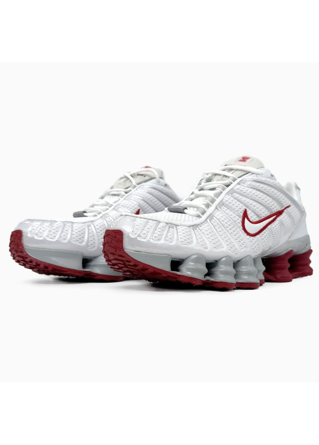 КРОСІВКИ ЖІНОЧІ NIKE SHOX TL WHITE / RED НАЙК ШОКС ТЛ No Brand білі демісезони (368883801)