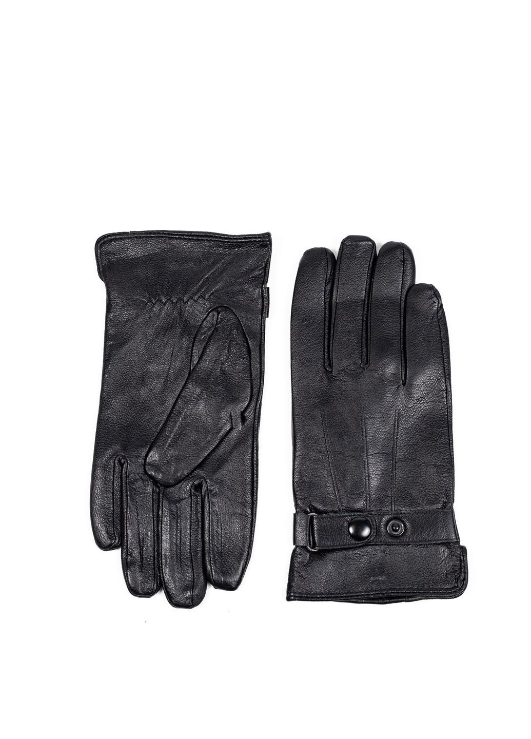 Перчатки мужские кожа черные РЕВИАН 602-526 LuckyLOOK 602-526M (322792665)