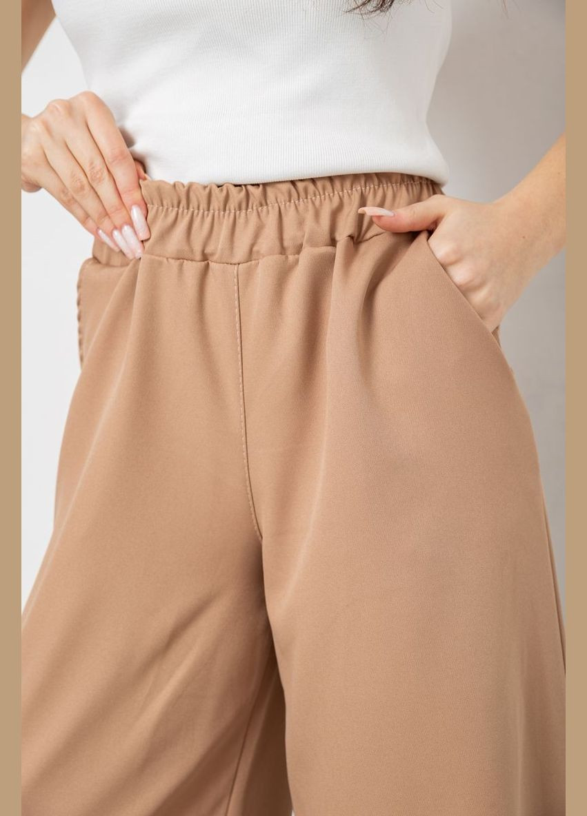 Штани жіночі вільного крою, колір темно-бежевий, Amitex (316591677)