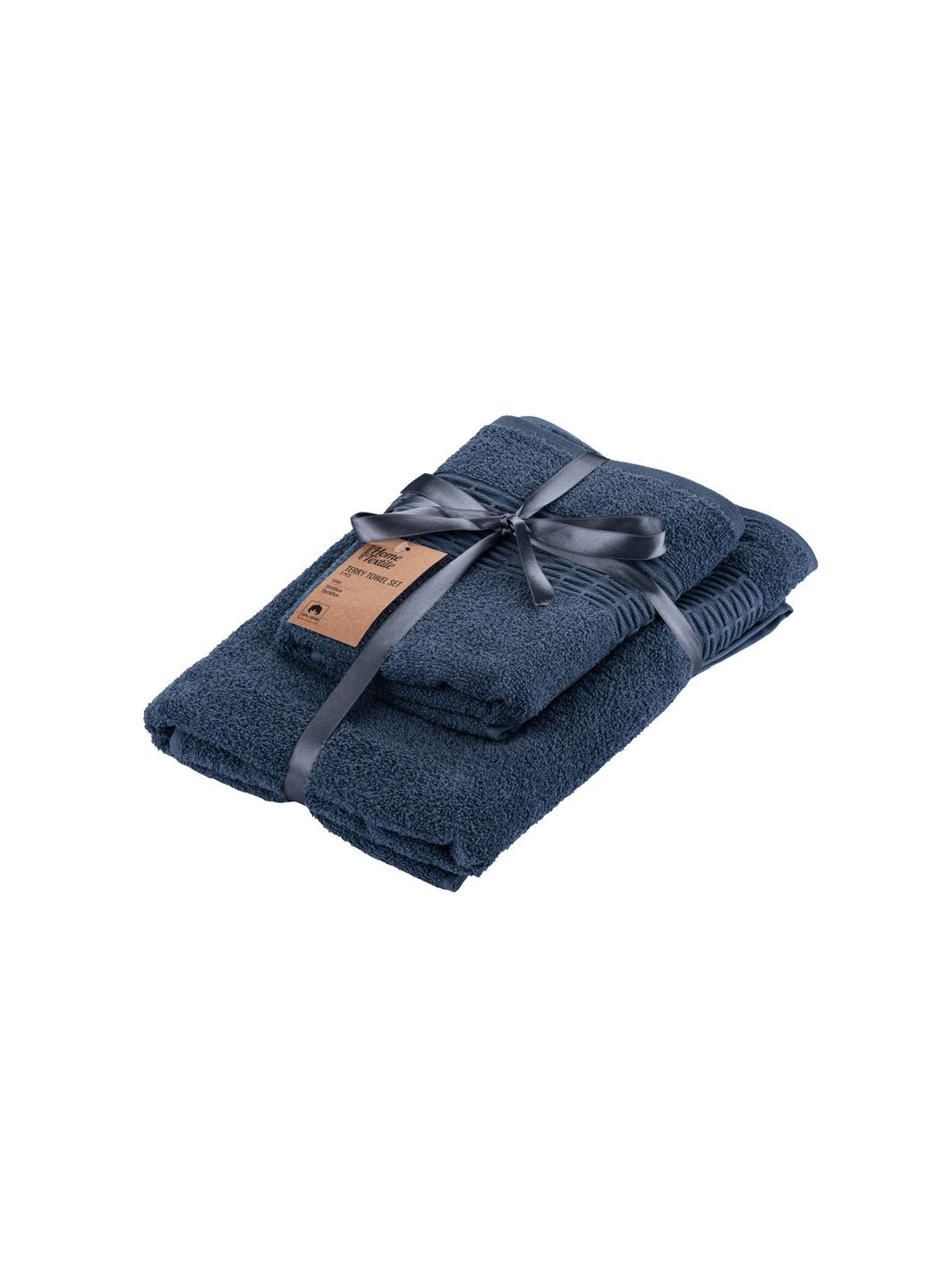 Набір рушників махрових Lotus 2 шт., 50х90см, 70х140см, 100% бавовна, синій ART2357NA Ardesto комбінований