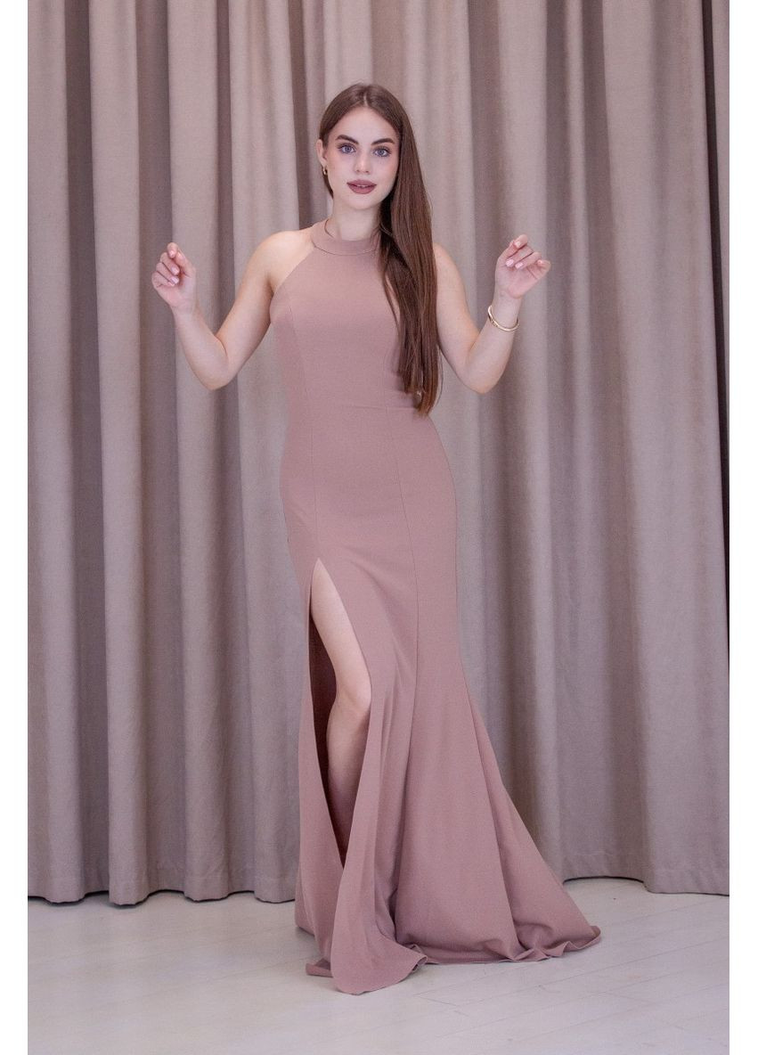 Бежева вечірня плаття WINN однотонна