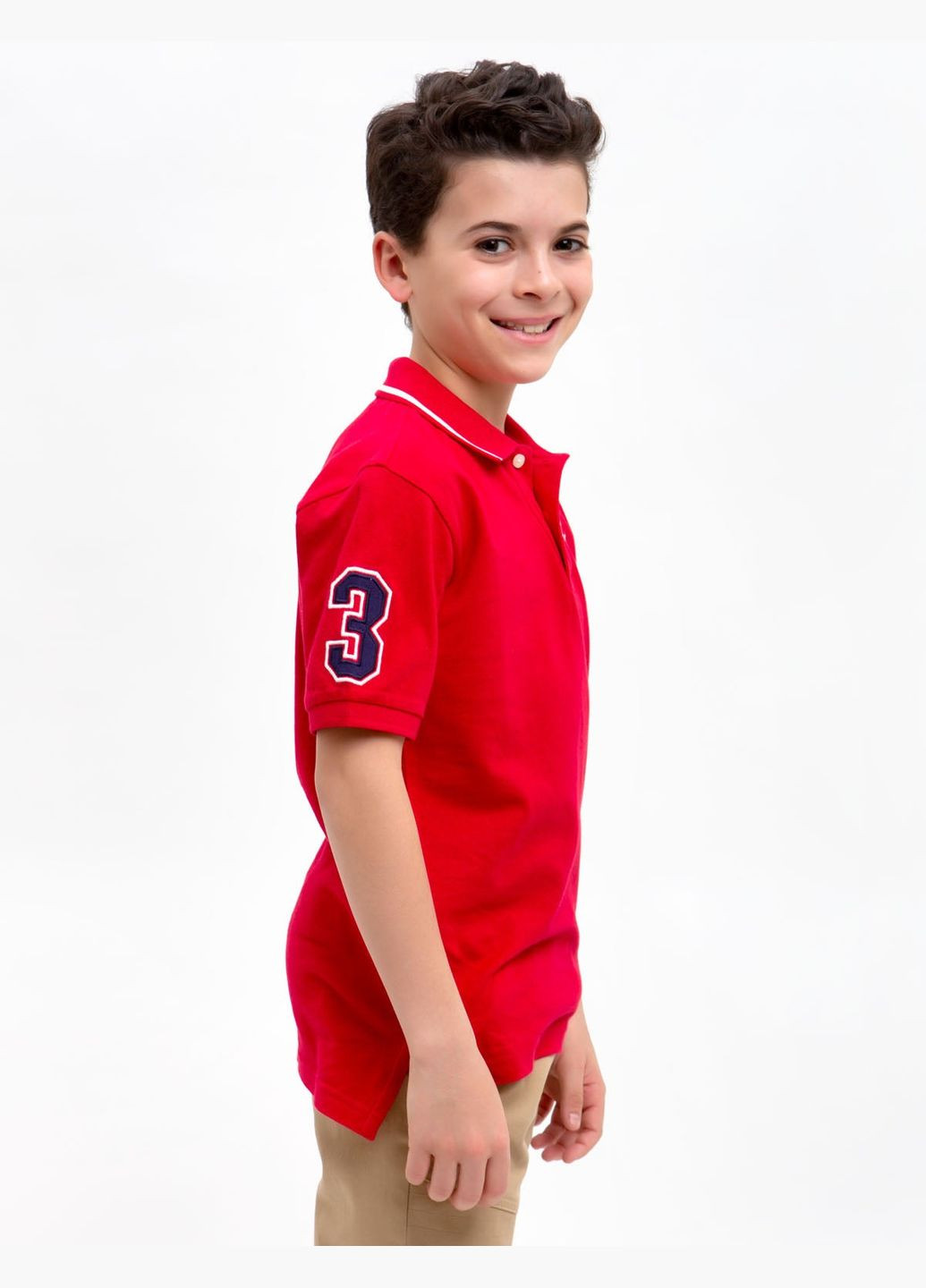 Футболка поло для хлопчика U.S. Polo Assn. 146 розмір червона U.S. Polo Assn. (335974556)