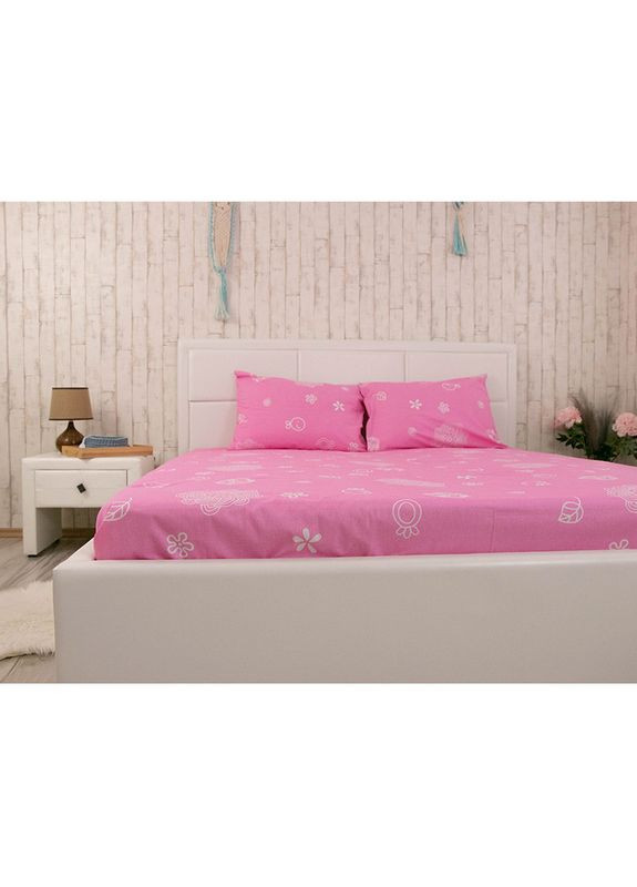 Простирадло 143x215 - Pink бязь рожевий (17628) Руно (348137606)