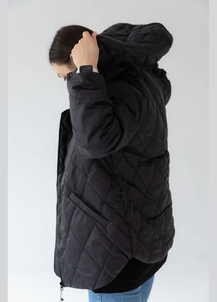 Черная демисезонная женская куртка весенняя SK