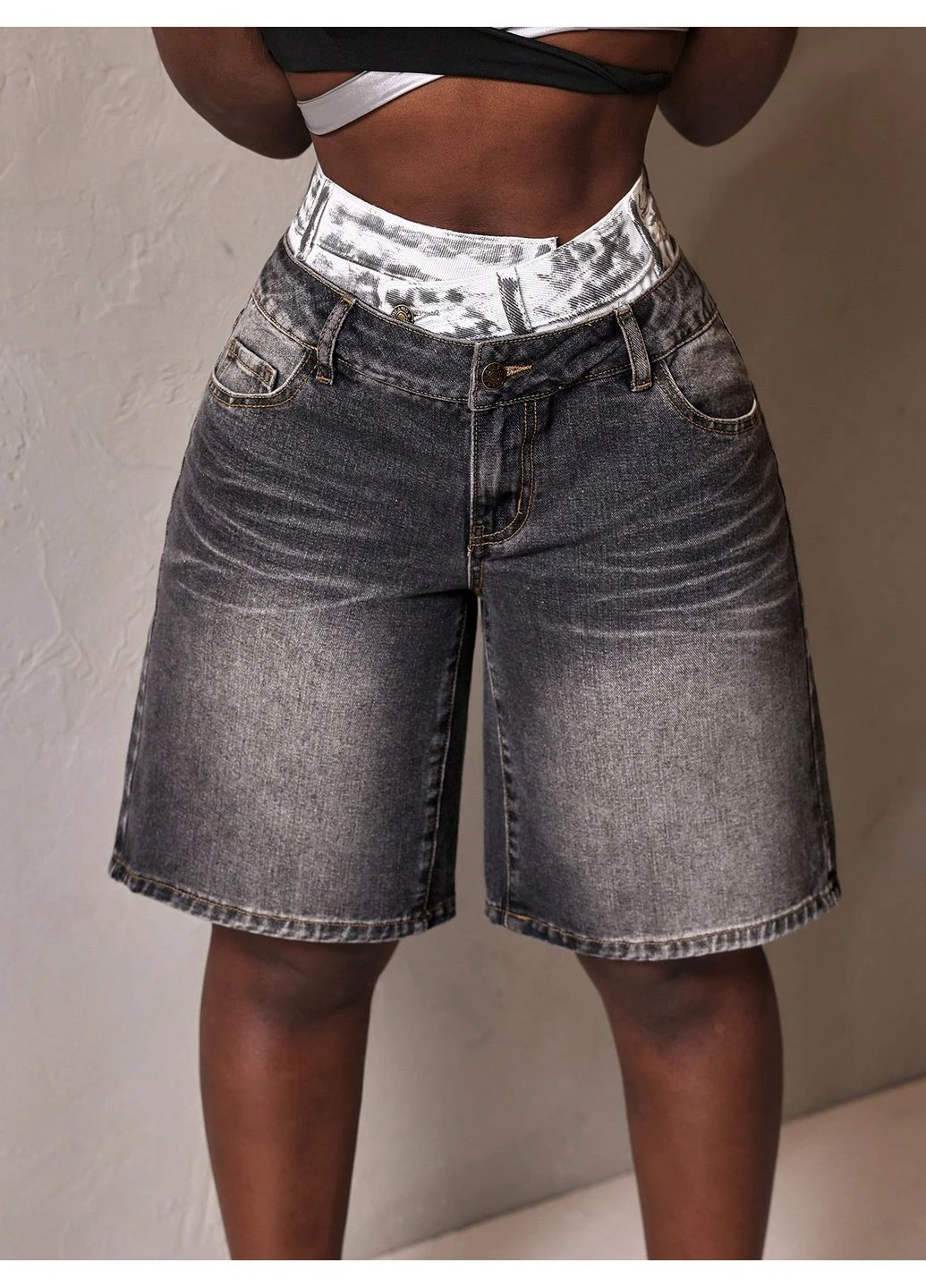 Джинсовые шорты SHEIN (400838042)