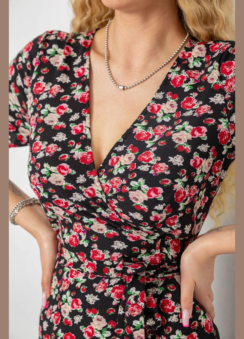 Комбінована кежуал сарафан з квітковим принтом Ager