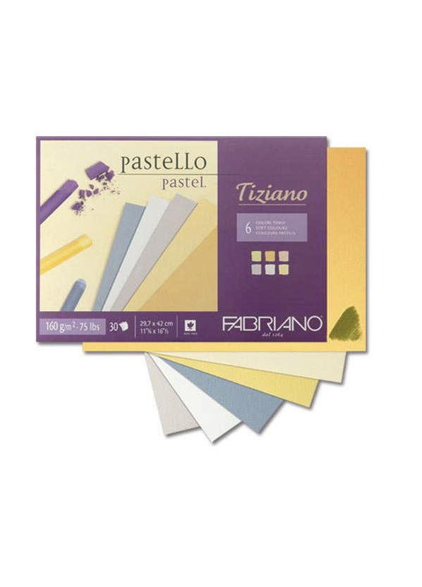 Склейка для пастели Tiziano холодная гамма A4 (21х29.7см) 160 г/м2 30 листов Fabriano (335393550)