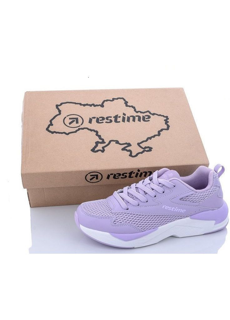 Женские кроссовки (26.5 см) Фиолетовые (1282) Restime фиолетовые всесезоны (336546912)