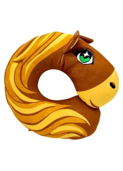 Подушка-подголовник "Коник" принт (26х27х6 см) Копиця (369786422)