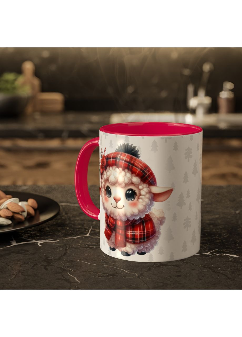 Чашка з принтом "Різдвяне ягнятко" No Brand (368671497)