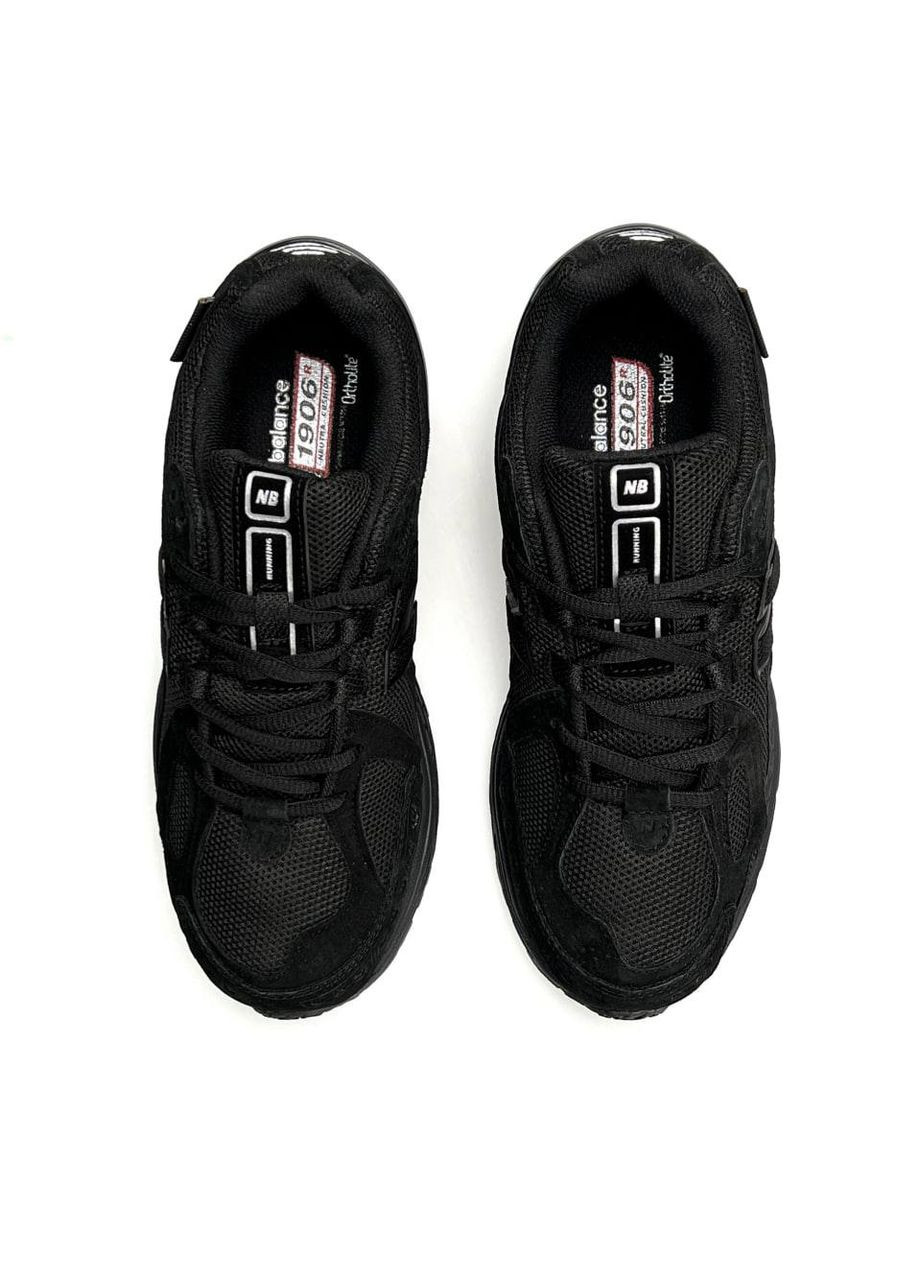 Чорні Осінні кросівки чоловічі new balance black No Brand 1906R New All