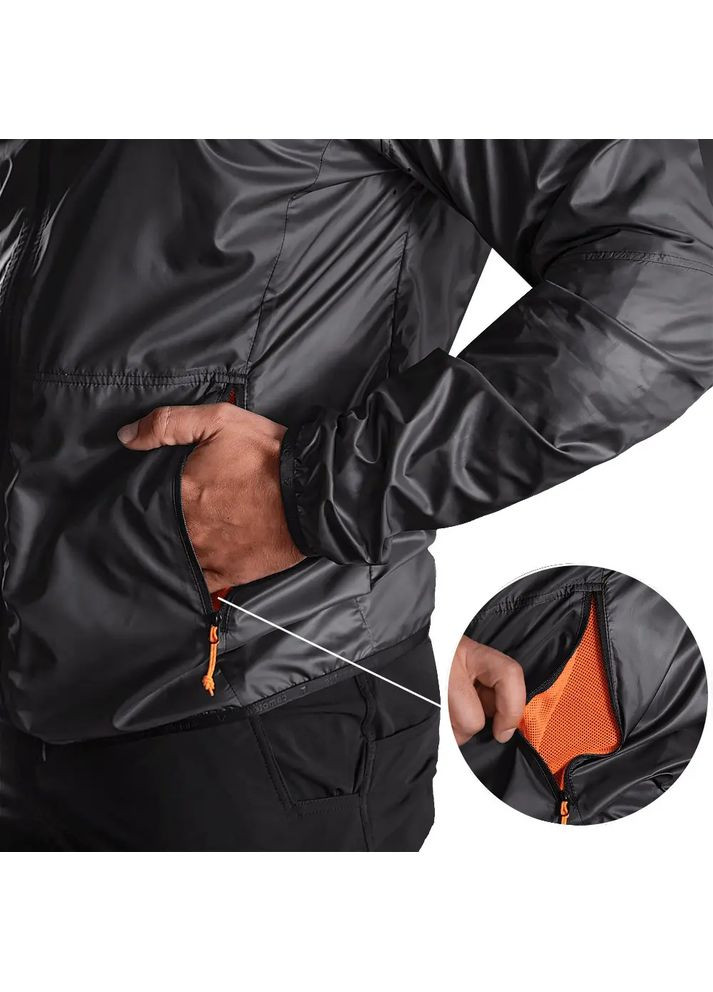 Чорна демісезонна куртка windout gray Camotec