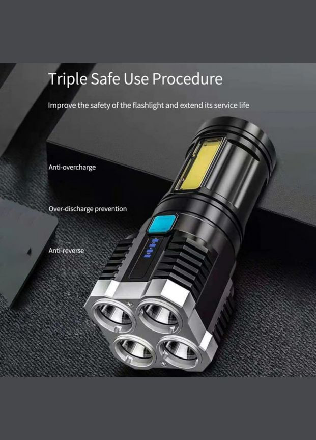 Фонарь-лампа ручной светодиодный на аккумуляторе многофункциональный производный USB (LS03) HeadLight (368499570)