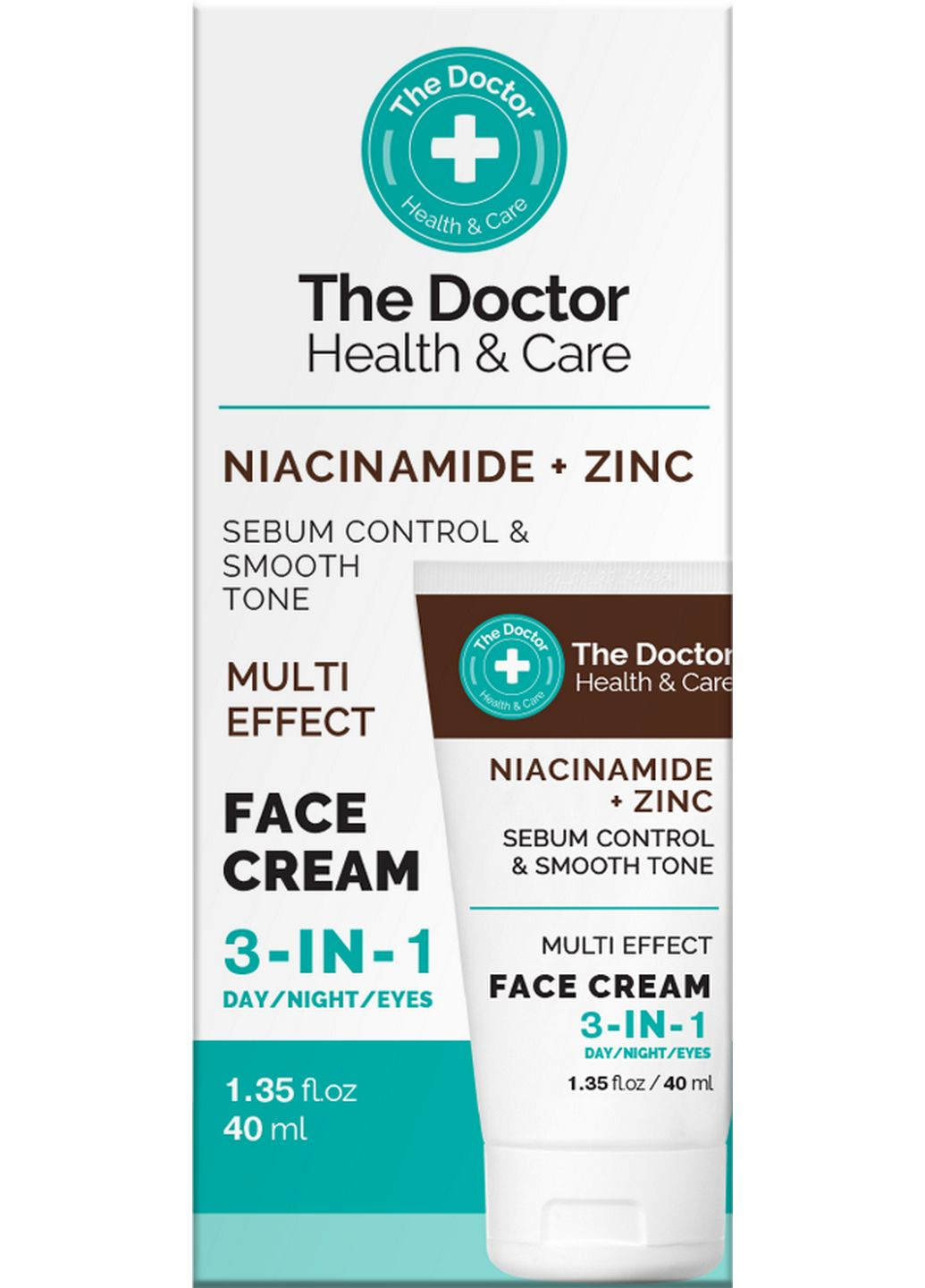 The Doctor Health & Care Крем для обличчя 3 в 1 NIACINAMIDE + ZINC 40 мл — Крем, Україна (299399204)