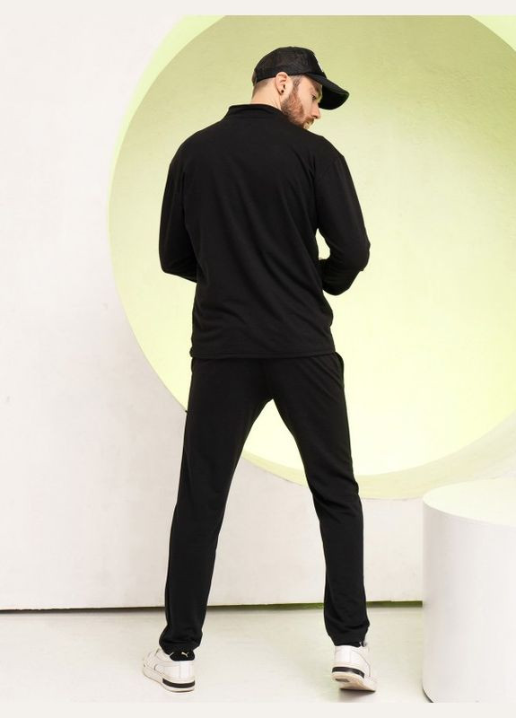 Спортивний костюм GN-521 чорний ISSA PLUS (266782318)