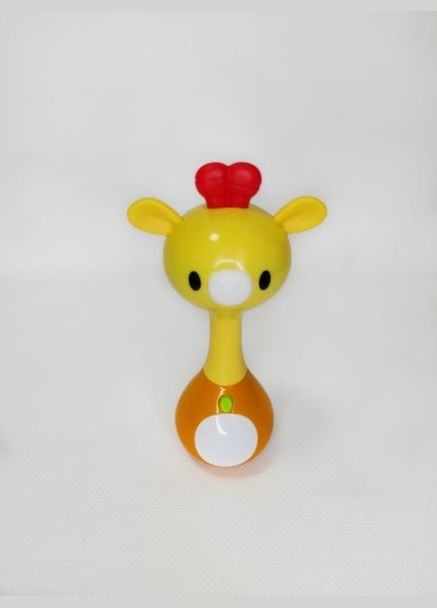 Брязкальце 3134 14,5см, прорізувач, мелодії, звуки, підсвічування, на аркуші (6966655251027) Жираф Вид A Hola (292709172)