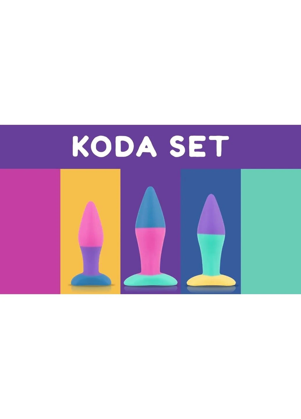 Набір анальних корків Koda — Butt Plug Set PMV20 (385186566)