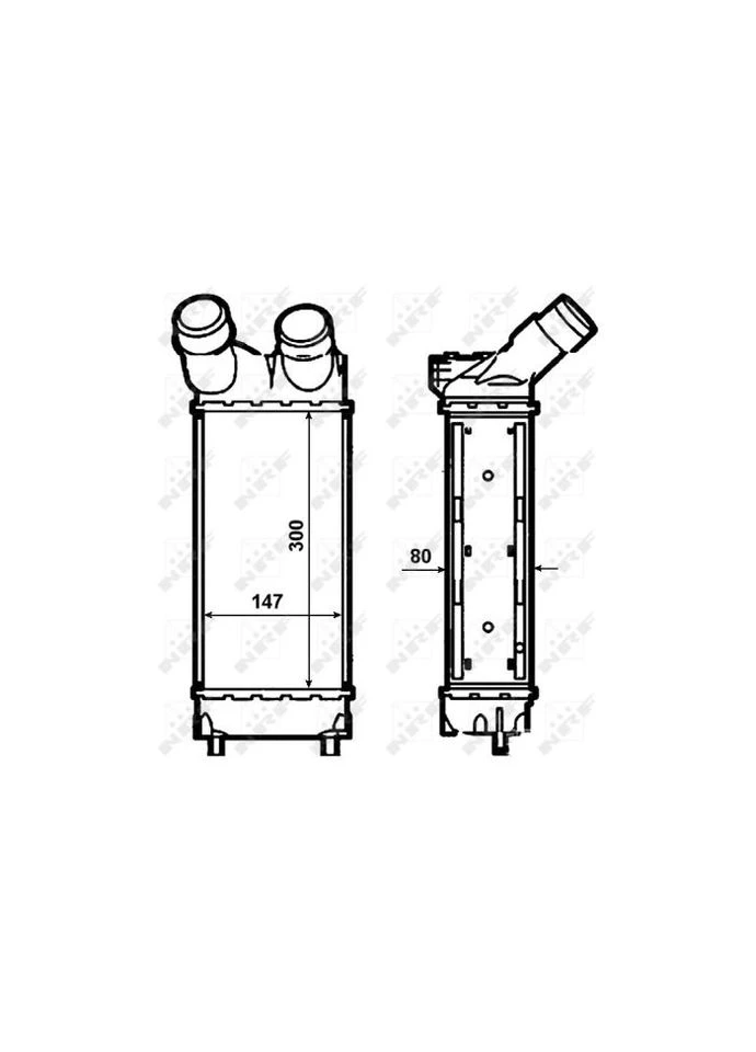Радіатор інтеркулера Citroen Berlingo/ Partner 1.6 HDI 06 30479 (opt-om) No Brand (342410830)