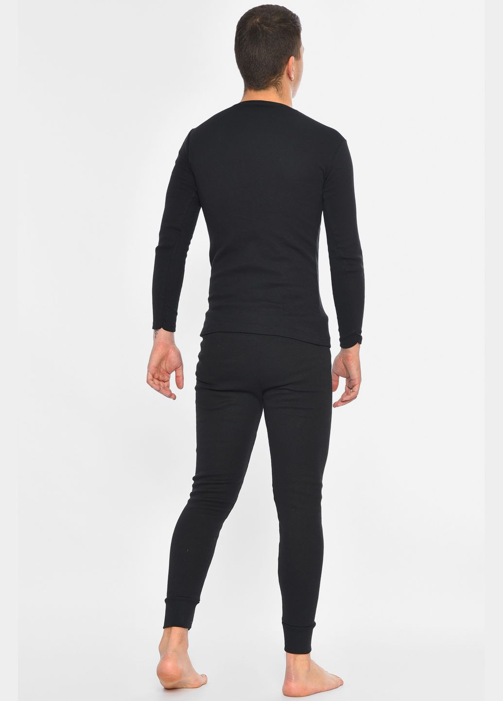 Термобелье мужское утепленное черного цвета Let's Shop (307791405)