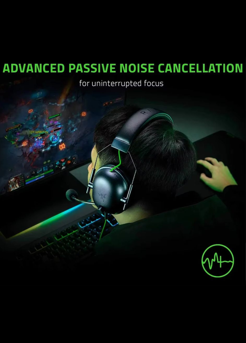 Наушники проводные BlackShark V2 X с шумопоглощающим микрофоном. Razer (301912915)