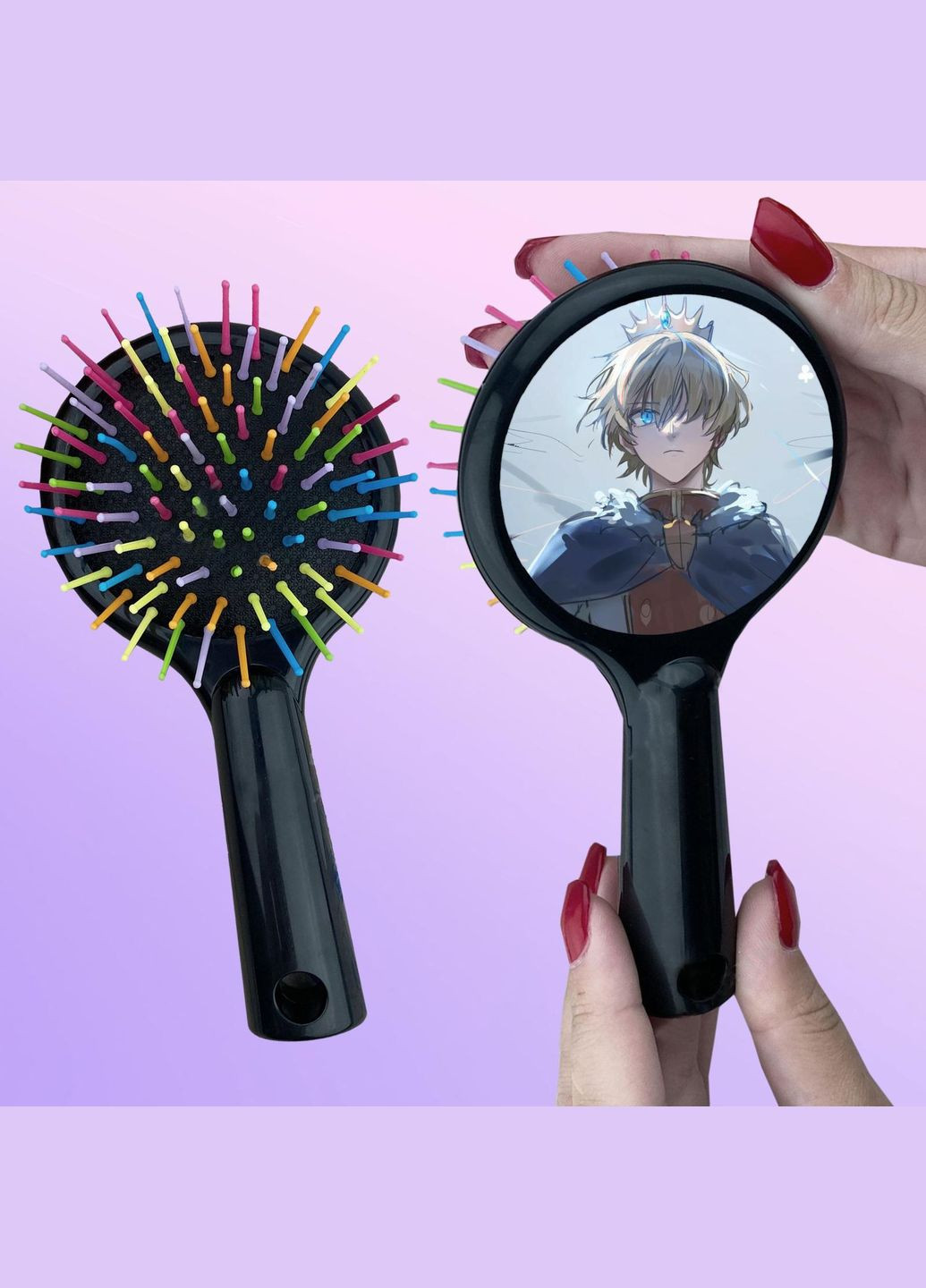 Гребінець для волосся Аніме Чорний клевер #0016 чорний No Brand (315041537)